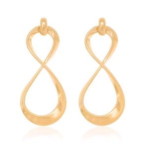 Infinity earrings set made in Brasil🇧🇷filledGold